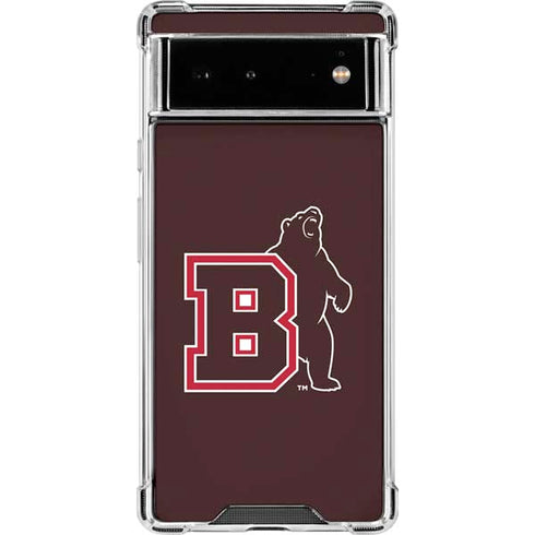 Brown University Bears Logo Google Pixel 6 Clear Case